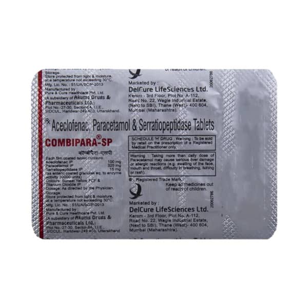 Combipara Sp Strip Of 10 Tablets