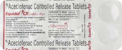 Equidol Cr 200mg Strip Of 10 Tablets