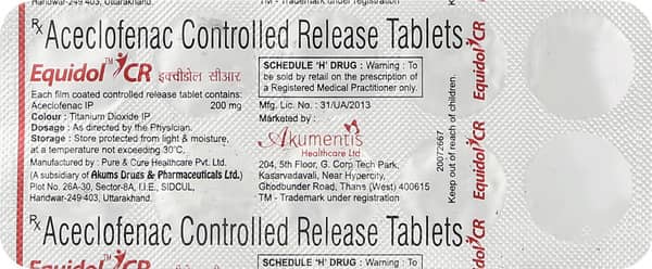 Equidol Cr 200Mg Strip Of 10 Tablets