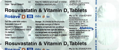 Rosave D 20mg Tablet