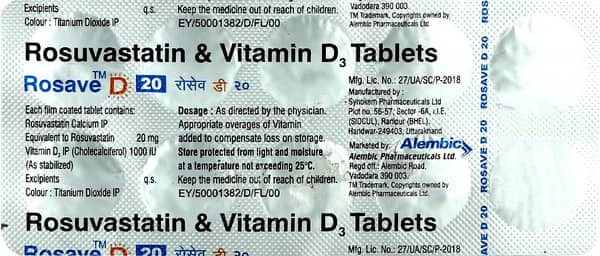 Rosave D 20mg Tablet