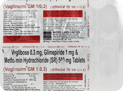 Voglinorm Gm 1/0.3mg Tablet