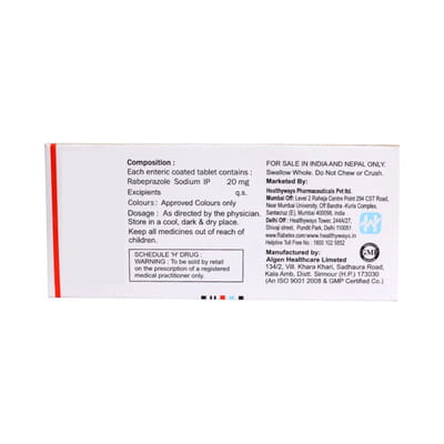 Rabetex 20mg Strip Of 10 Tablets