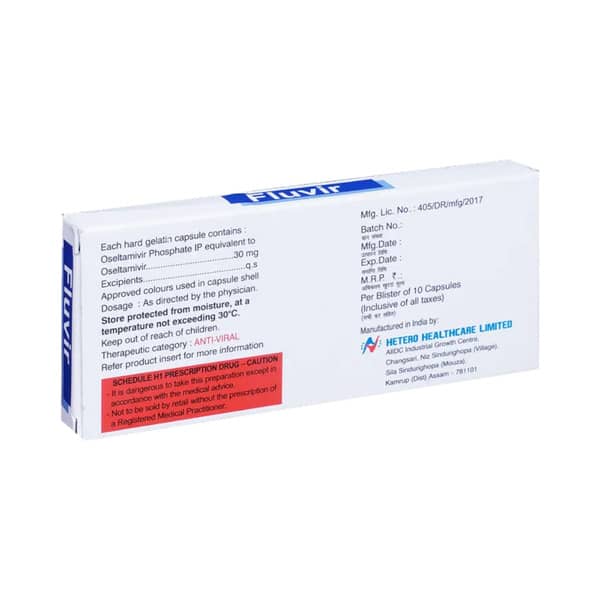 Fluvir 30mg Strip Of 10 Capsules
