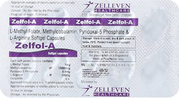 Zelfol A Strip Of 10 Softgel Capsules