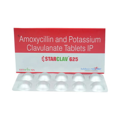 Starclav 625mg Strip Of 10 Tablets