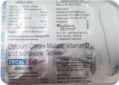 Zecal Fem Strip Of 10 Tablets