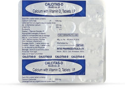 Calcitas D Strip Of 15 Tablets
