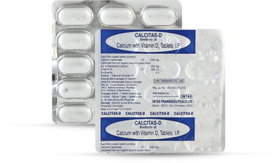 Calcitas D Strip Of 15 Tablets