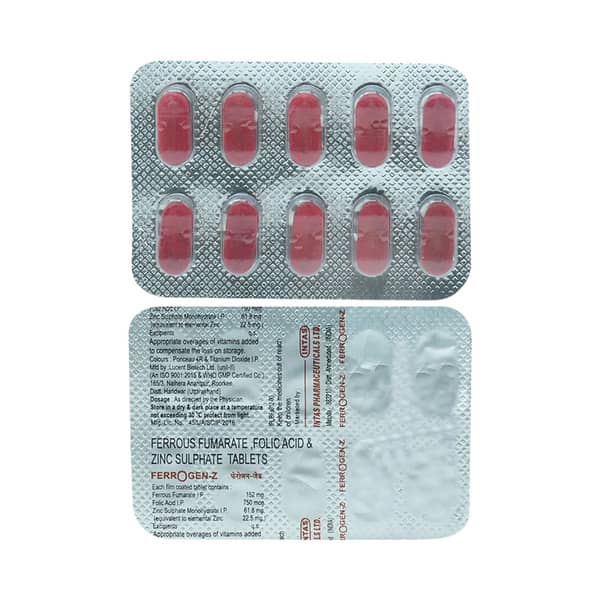 Ferrogen Z Strip Of 10 Tablets