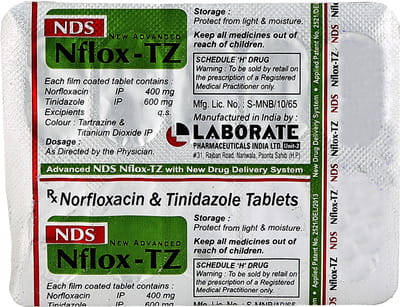 Nds New Advanced Nflox Tz Strip Of 10 Tablets