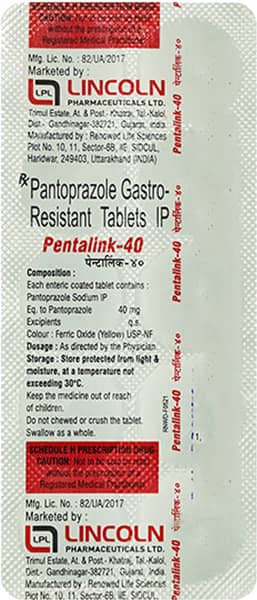 Pentalink 40Mg Strip Of 10 Tablets