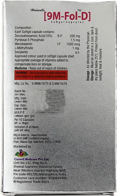 9 M Fol D Strip Of 10 Capsules