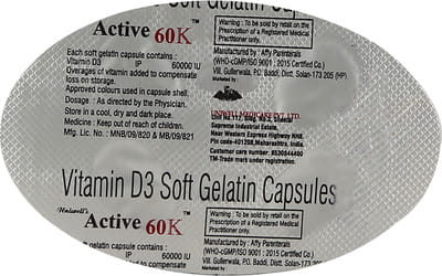 Active 60k Strip Of 4 Capsules