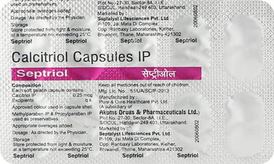 Septriol 0.25mcg Strip Of 10 Capsules