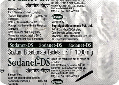 Sodanet Ds 1000mg Strip Of 10 Tablets