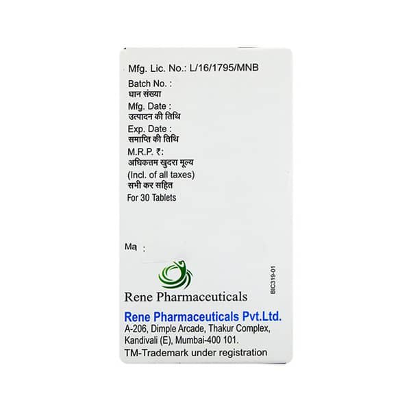 Renecar Cp 400mg Bottle Of 30 Tablets