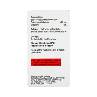 Renecar Cp 400mg Bottle Of 30 Tablets