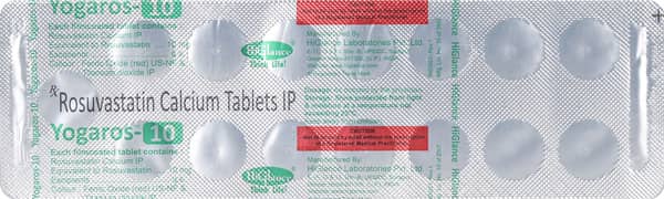 Yogaros 10mg Strip Of 15 Tablets