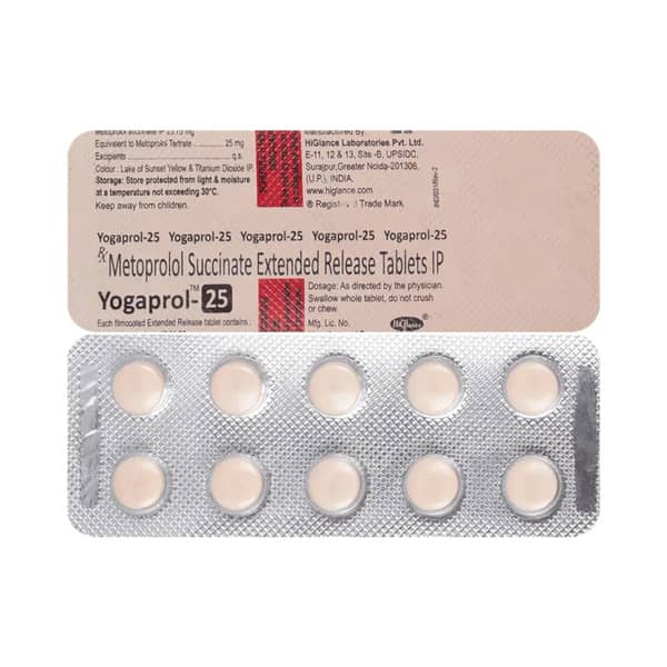 Yogaprol 25Mg Strip Of 10 Tablets