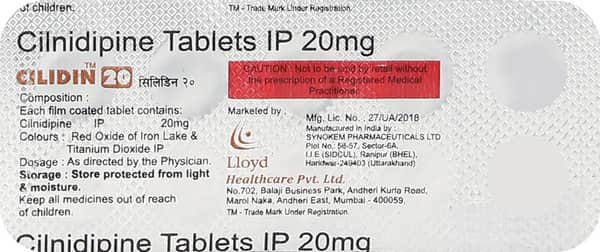 Cilidin 20Mg Strip Of 10 Tablets