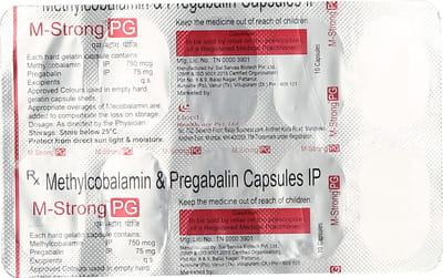 M Strong Pg Strip Of 10 Capsules