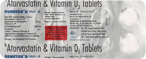 Remetor D 10mg Strip Of 10 Tablets