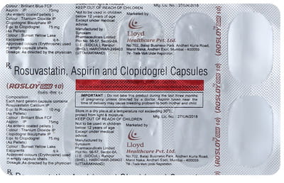 Rosloy Gold 10mg Strip Of 10 Capsules