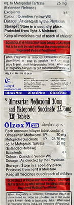 Olzox M 25mg Strip Of 10 Tablets