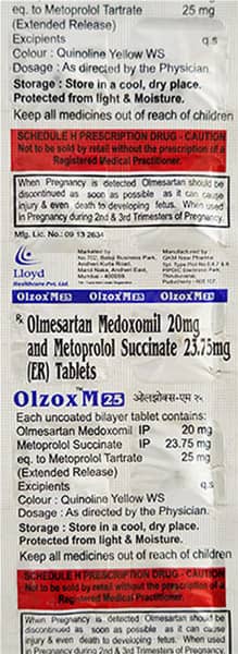 Olzox M 25mg Strip Of 10 Tablets