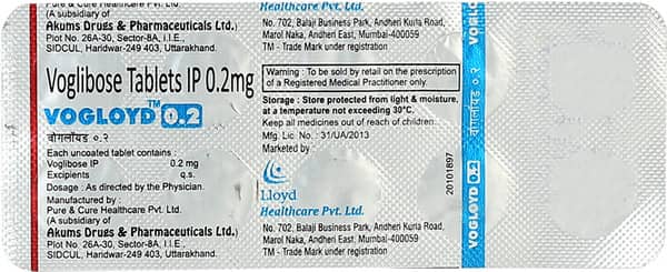 Vogloyd 0.2Mg Strip Of 10 Tablets