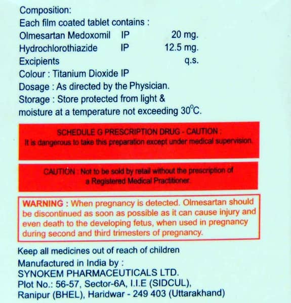 Olzox H 20mg Strip Of 10 Tablets