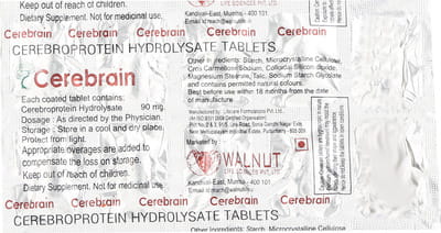 Cerebrain Strip Of 10 Tablets