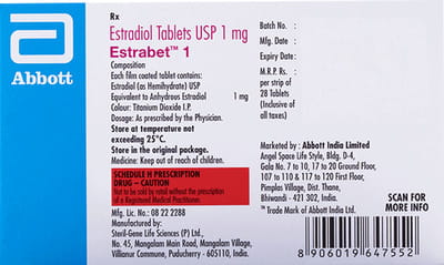 Estrabet 1mg Strip Of 28 Tablets
