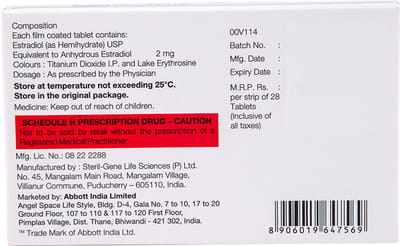 Estrabet 2mg Strip Of 28 Tablets