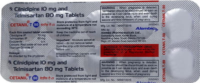 Cetanil T 80mg Strip Of 10 Tablets