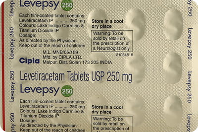 Levepsy 250mg Strip Of 15 Tablets