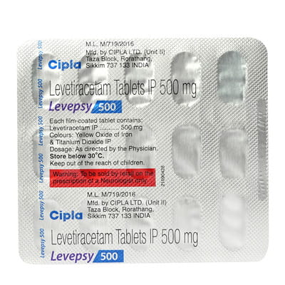 Levepsy 500mg Strip Of 15 Tablets