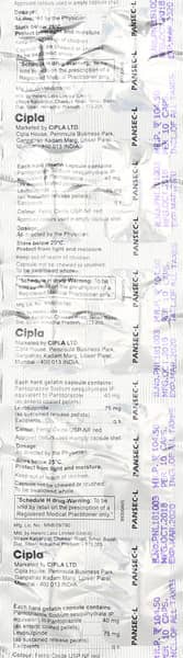 Pansec L Strip Of 10 Capsules