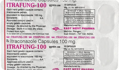 Itrafung 100mg Strip Of 10 Capsules