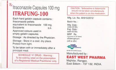 Itrafung 100mg Strip Of 10 Capsules