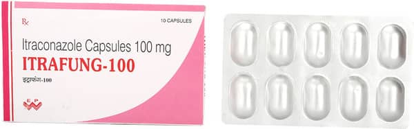 Itrafung 100mg Strip Of 10 Capsules