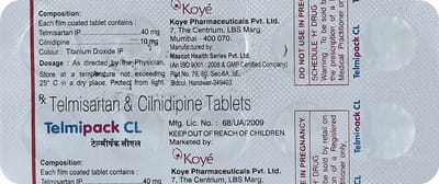 Telmipack Cl Strip Of 10 Tablets
