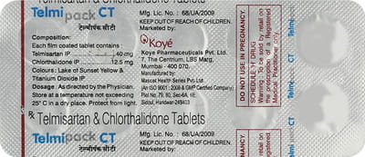 Telmipack Ct Strip Of 10 Tablets