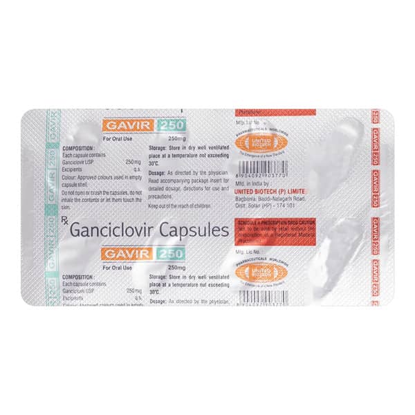 Gavir 250Mg Strip Of 8 Capsules
