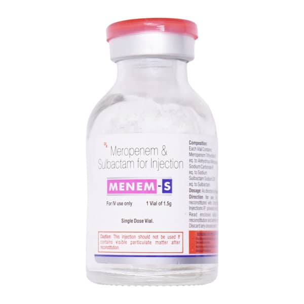 Menem S 1.5Gm Dry Vial Of 1 Powder For Injection