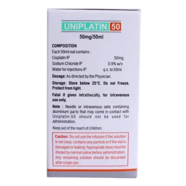 Uniplatin 50Mg Injection