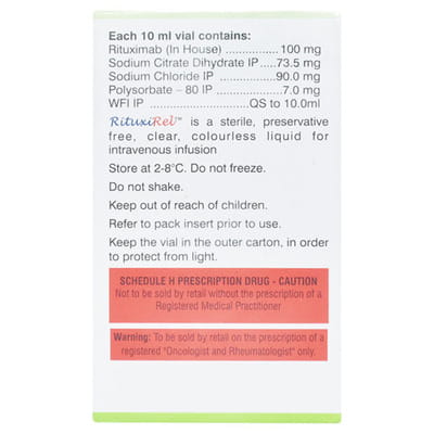 Rituxirel 100mg Vial Of 10ml Injection