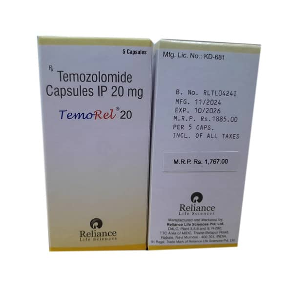 Temorel 20Mg Bottle Of 5 Capsules