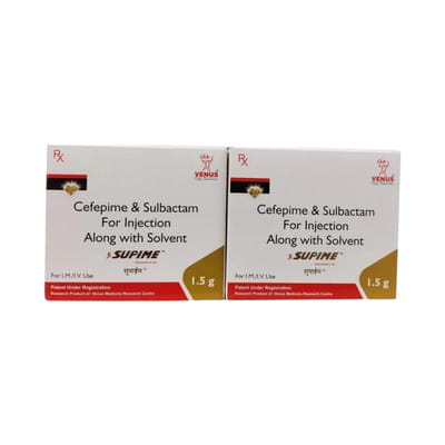 Supime 1.5gm Dry Vial Of 1 Powder For Injection